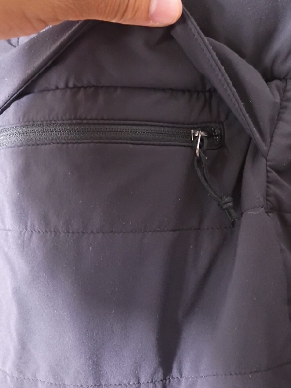 The North Face Black Quilted Snap Pullover - Picture 4 of 12